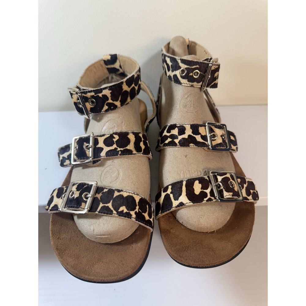 Vionic Elnora Sahara Sandal Womens Size 9  Leopard Calfhair Orthotic NWOT - Picture 2 of 5